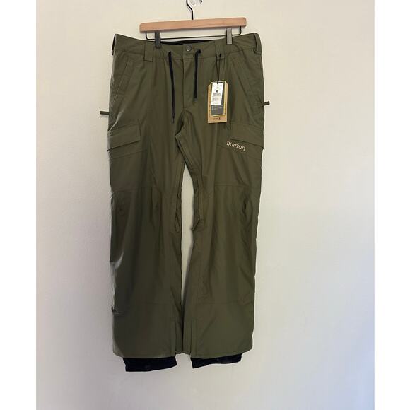 Burton TWC Tracker Green Snowboarding Pants size XL - missing button - Picture 2 of 15
